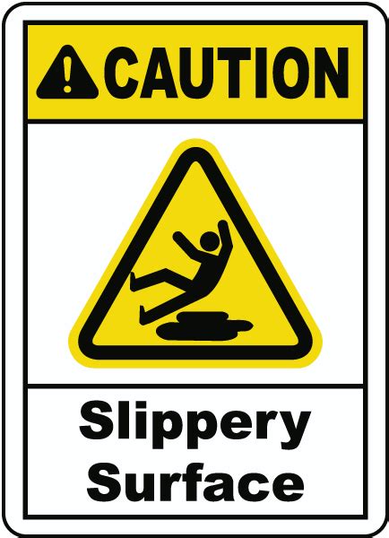 Image result for Caution Slippery Sign