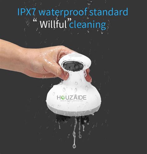HOUZAIDE Waterproof Electric Head Massager Machine with Advanced EMS R ...