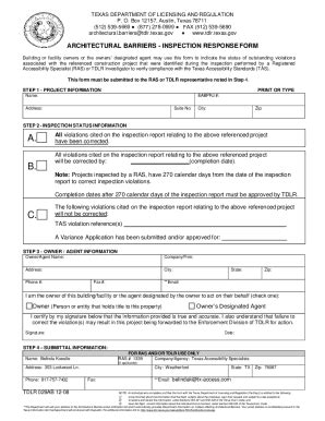 Fillable Online Variance Application - Texas Department of Licensing ...