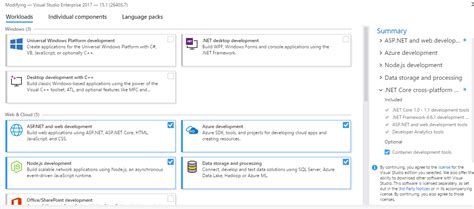 Image result for Visual Studio Installer Interface