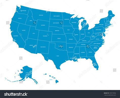 Map Of United States With No State Names United States Map With