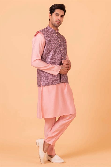 Shop Light Grey KURTA JAWAHAR SET online-9172