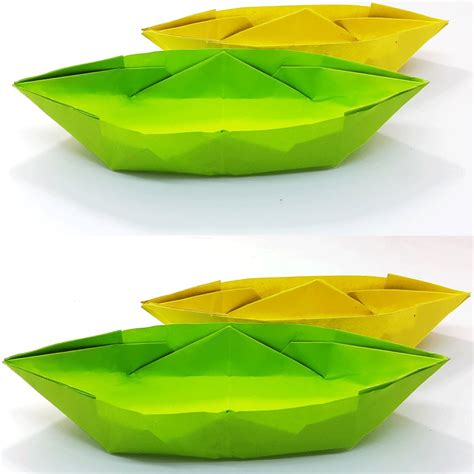 Easy sampan boat sampan boat origami origami boat easy step by step ...