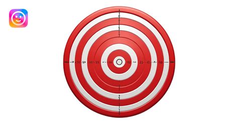 Red-white bullseye target emoji | AI Emoji Generator
