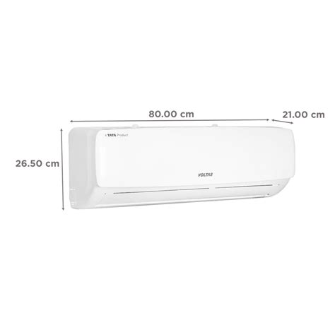 Buy Voltas 123 Vectra Elegant 1 Ton 3 Star Split AC (Copper Condenser ...