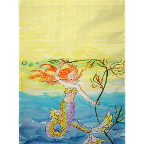 Betsy Drake Interiors Betsy Drake FL373G Mermaid Flag- 28 x 40 in. at ...
