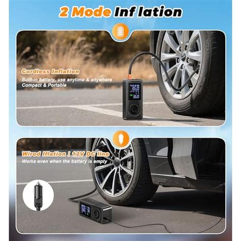 Air Tire Inflator | Portable Air Compressor 150 PSI 4X Fast Inflation ...