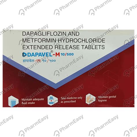 Dapavel M 10/500mg Strip Of 10 Tablets: Uses, Side Effects, Price ...