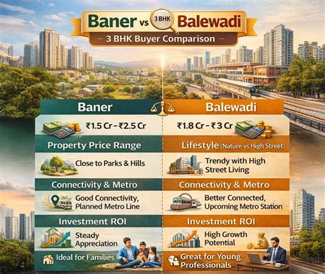 Baner vs Balewadi: Where Should You Buy a 3 BHK?