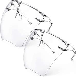 Pseudo Full Face Covering, Protective Face Shield and Reusable Goggle ...