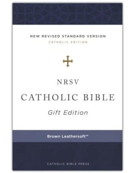 NRSV Catholic Bible, Gift Edition, Leathersoft Brown - Reilly's Church ...