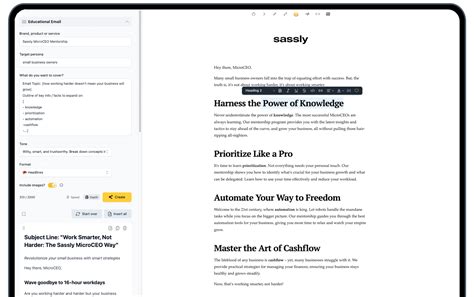 Educational Email AI Template - Hoppy Copy