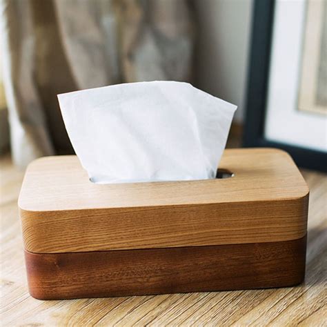 Image result for Rectangular Modern Wooden Tissue Box
