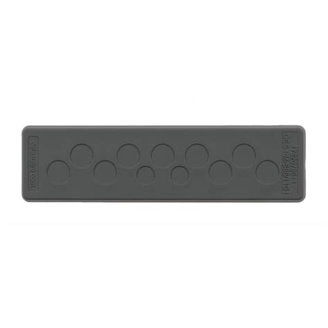 Detas DES-PM S 46/9B Cable Entry Plate, Cutout 46 x 18 mm, Black ...
