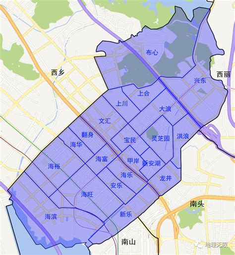 深圳市宝安区新安街道21个社区分布地图_腾讯新闻