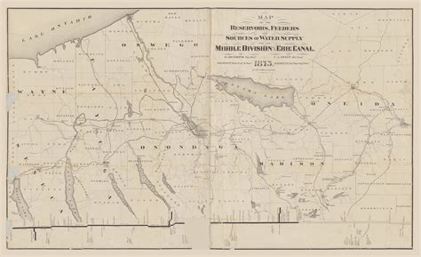 Erie Canal Location Map