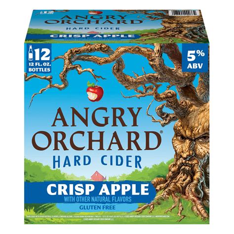 Angry Orchard Crisp Apple Hard Cider 12 pk Bottles - Shop Hard cider at ...