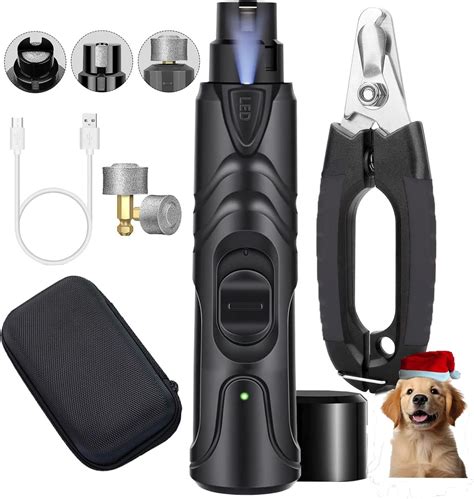 Amazon.com : Flyxiregg Dog Nail Grinder, Pet Nail Grinder for Dogs with ...