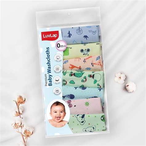 Buy LuvLap Hosiery Cotton Cloth Premium Baby Washcloth for New Born ...