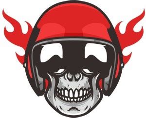 skull with red helmet wall sticker poster|Dark poster|skull poster ...