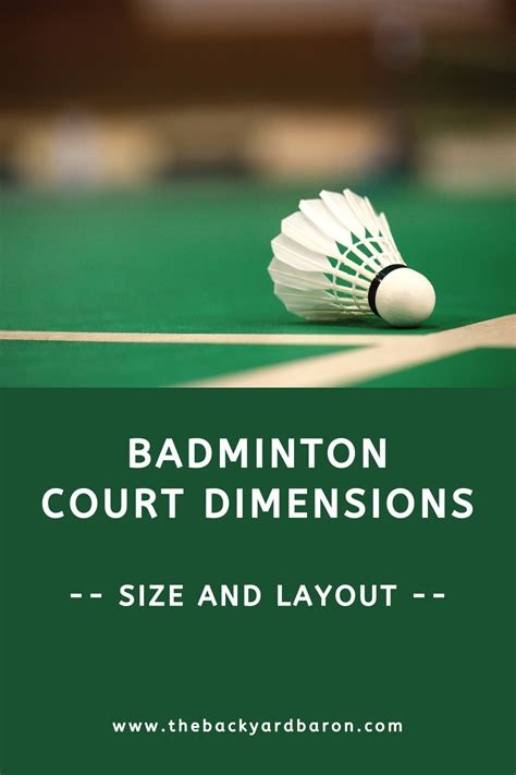Badminton Court Dimensions 的图像结果