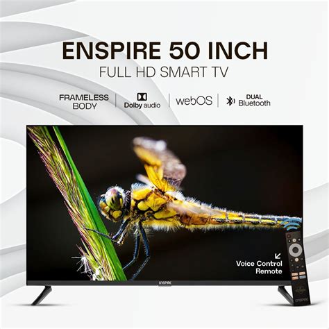 Enspire 50 inch 4K Smart TV with Web OS+ 4K resolution + 8GB ROM + 1.5 ...