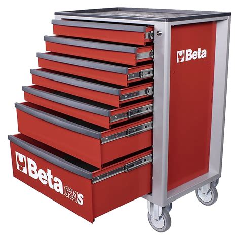 Buy Mobile Standing Tool Box with Wheels – Beta Tools Large Rolling 7 ...