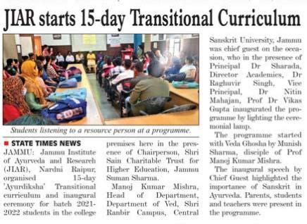 Jammu Institute of Ayurveda & Research