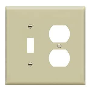 ENERLITES Combination Toggle Light Switch/Duplex Receptacle Outlet Wall ...