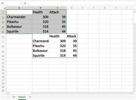 Image result for Copy/Paste Excel Move Right