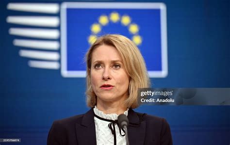 Head shot of Kaja Kallas, the European Union High Representative for Foreign Affairs and Security Policy, and European Commission Vice-President. She is a woman with shoulder-length blonde hair, looking slightly away from the camera.