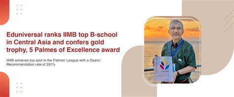 Eduniversal ranks IIMB top B-school in Central Asia and confers gold ...