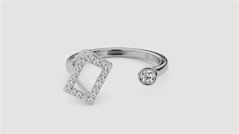 Buy Lab Grown Diamond Acute Angle Ring For Women Online | Bayan Jewelry
