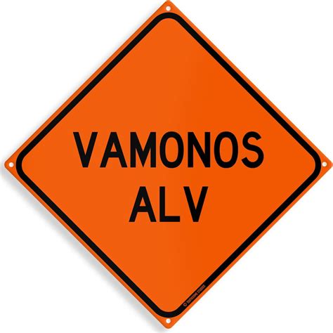 Amazon.com: Vamanos ALV Funny Mexican Spanish Humor 12" x 12" Funny Tin ...