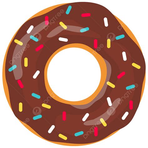 Rosquinha De Chocolate Com Vetor De Clipart De Bagunça PNG , Rosquinha ...