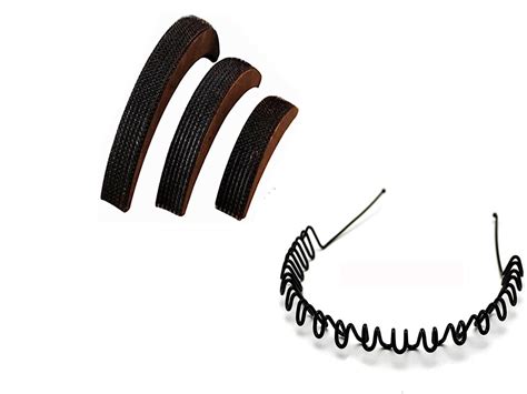 CHANDERKASH Puff Bump Its And Pearl Hair Band Hair Accessory Set, Black ...