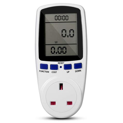 UK Plug Power Meter AC 230V ~ 250 13A Max UK Switch Energy Plug Energy ...