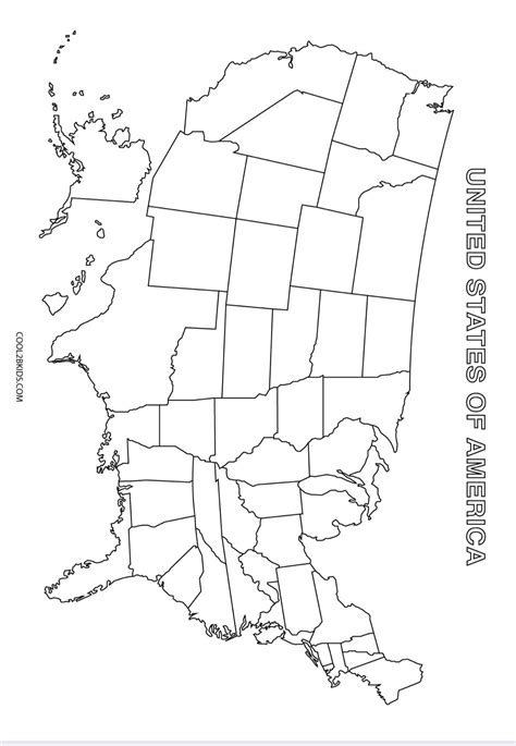 Best 12 Blank United States Map Coloring Pages You Can Print – Artofit