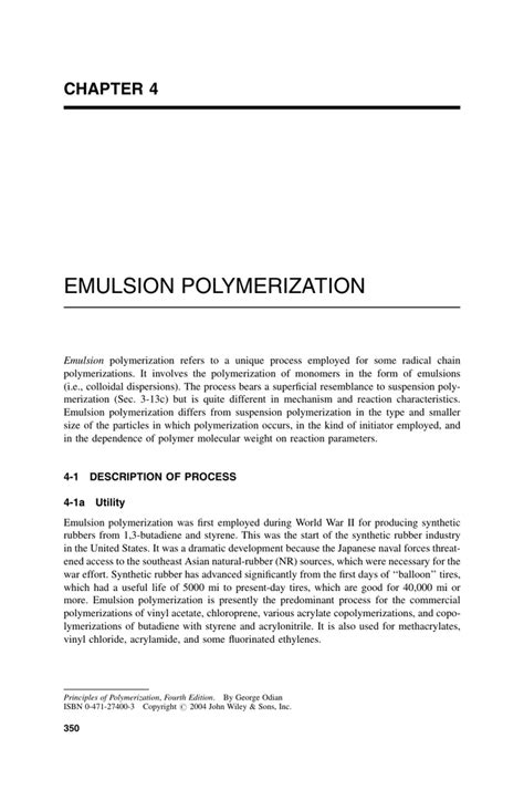 Image result for Emulsion Polymerization