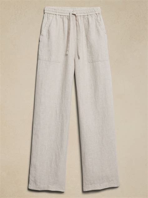 Linen Pull-On Pant | Banana Republic