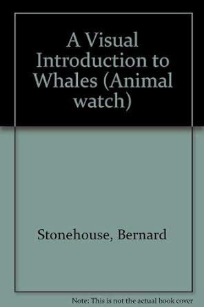 A Visual Introduction to Whales (Animal watch) : Stonehouse, Bernard ...