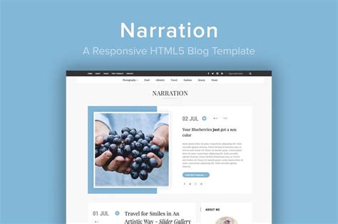 Image result for HTML Blog Example