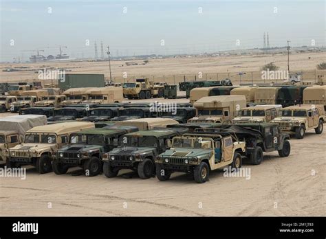 The majority of the 369th Sustainment Brigade vehicle fleet rests in ...