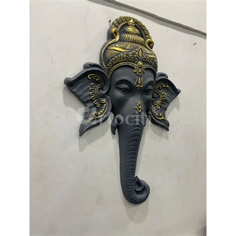 Buy Lord Ganesha Face 3D Wall Art Online - Artociti