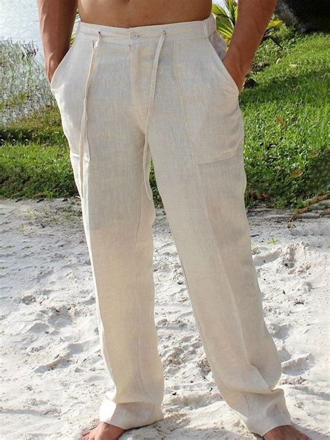Cotton And Linen Pants | Pants outfit men, Mens linen pants, Mens linen ...