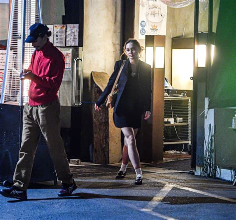 LILY-ROSE DEPP Out for Dinner Date at Kiwami in Studio City 02/24/2022 ...