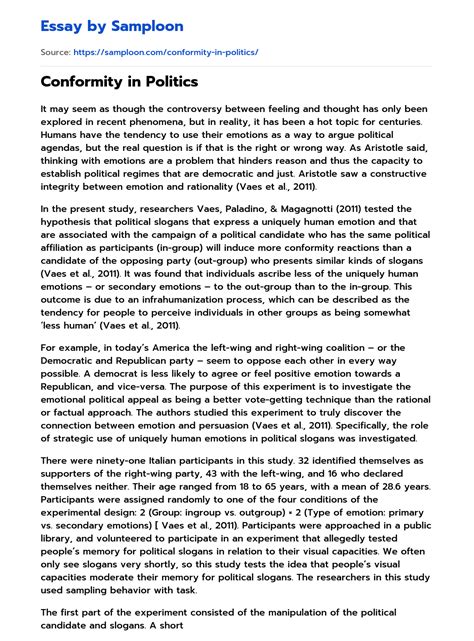 Conformity Essay Examples 的图像结果