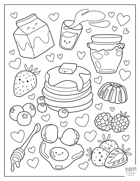 Kawaii Coloring Pages (Free Printable PDFs)