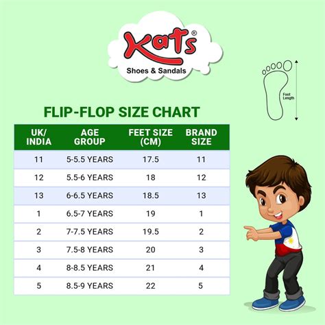Flipflop Size Chart 11