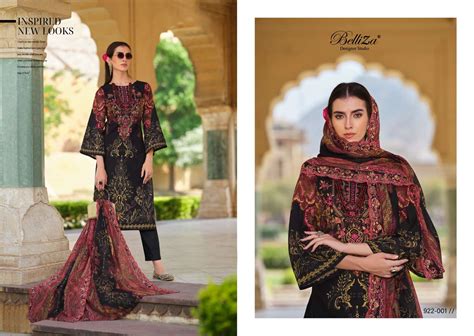 BELLIZA DESIGNER STUDIO GUZARISH VOL 9 COTTON FANCY WORK SUITS AT BEST ...